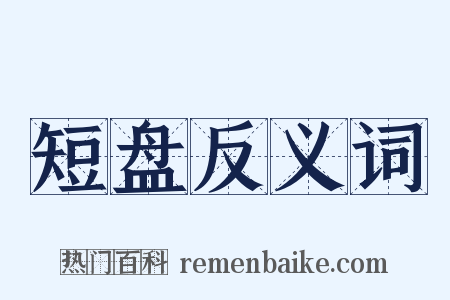 短盘反义词是什么意思的图片